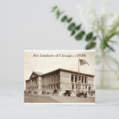 Art Institute of Chicago, c1920sヴィンテージ ポストカード (スタンド正面)
