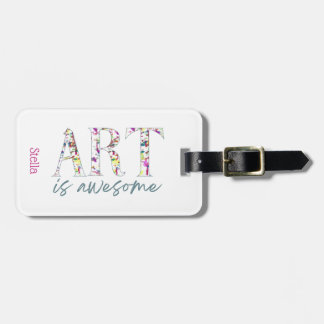 Art is Awesome Personalized ラゲッジタグ