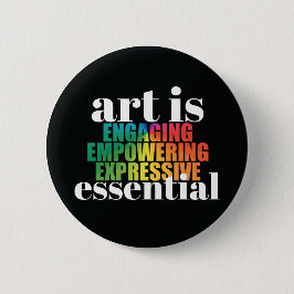 Art is ESSENTIAL Button 缶バッジ