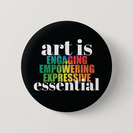 Art is ESSENTIAL Button 缶バッジ (正面)