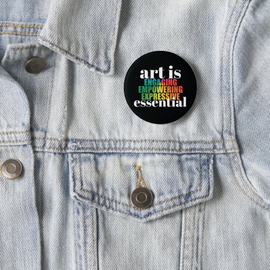 Art is ESSENTIAL Button 缶バッジ (インサイチュ)