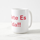 Art Is Life コーヒーマグカップ (正面右)