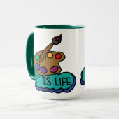 Art is Life Mug マグカップ (正面左)