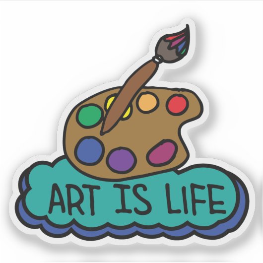 Art is Life Sticker シール (正面)