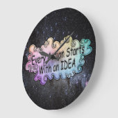 Art is Life Wall Clock ラージ壁時計 (傾斜)