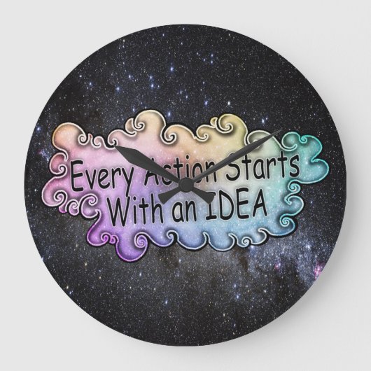 Art is Life Wall Clock ラージ壁時計 (正面)