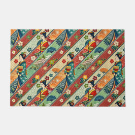 Art japonais kimono ドアマット
