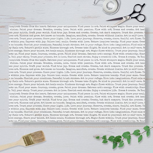 Art Journal Affirmations 薄葉紙