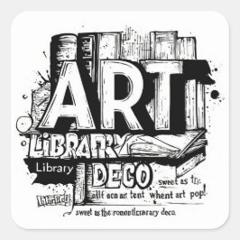 Art Library Deco Sticker Pack: A Story of Art I スクエアシール