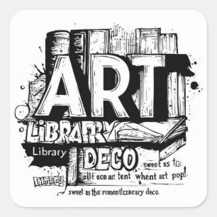Art Library Deco Sticker Pack: A Story of Art I スクエアシール