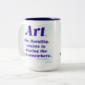 Art, Like Morality, ... ツートーンマグカップ (正面左)