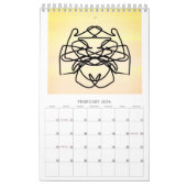 art line calendar カレンダー (2月 2026)