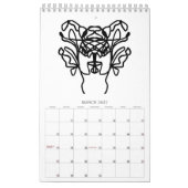 art line calendar カレンダー (3月 2027)
