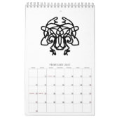 art line calendar カレンダー (2月 2027)