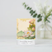 *~* Art Lotus 4    PHOTO Nature Flowers QR AP67 名刺 (スタンド正面)