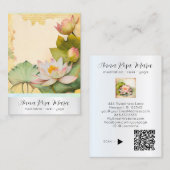 *~* Art Lotus 4    PHOTO Nature Flowers QR AP67 名刺 (正面/裏面)