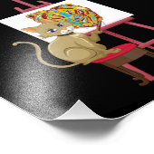 Art Lover Cat Funny Artist Art Teacher Artistic Gr フォトプリント (角)