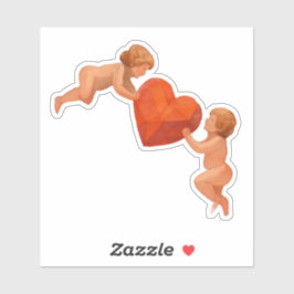 Art Lover Expressionist Cupid Valentine Sticker シール