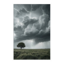 Art Mural En Acrylique Storm Horizon: Nature's Pow