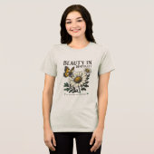 art nature beauty in simplicity トライブレンドTシャツ (正面全面)