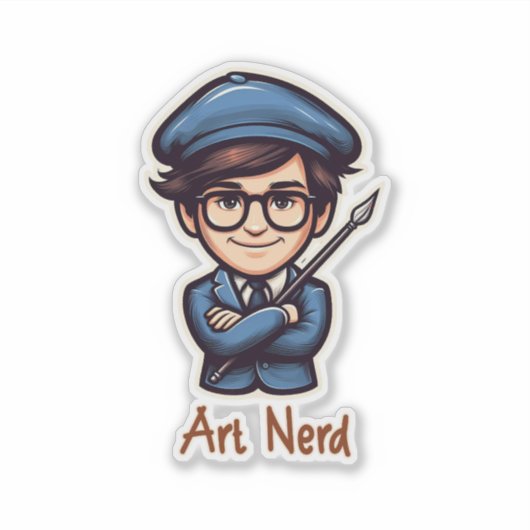 Art Nerd シール (正面)