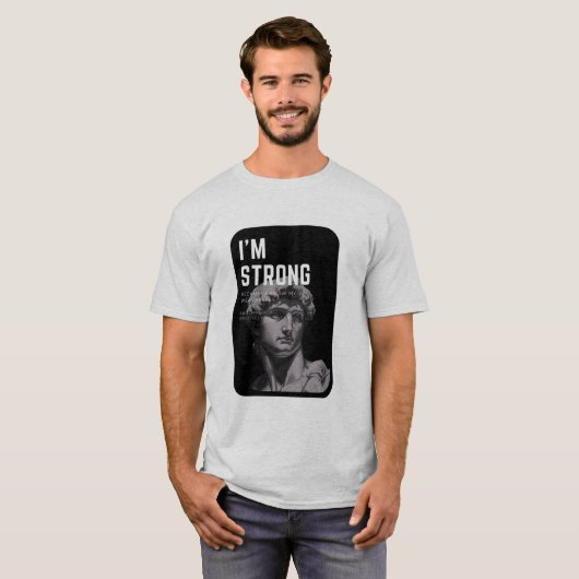 Art Never Dies t-shirt | David Sculpture Tシャツ (正面フル)