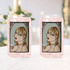 Art nouveau ガラス缶