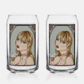 Art nouveau ガラス缶 (正面)