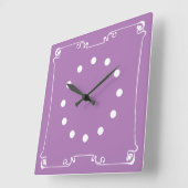 Art Nouveau スクエア壁時計 (傾斜)
