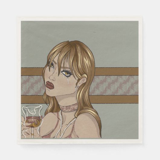 Art nouveau スタンダードランチョンナプキン (正面)