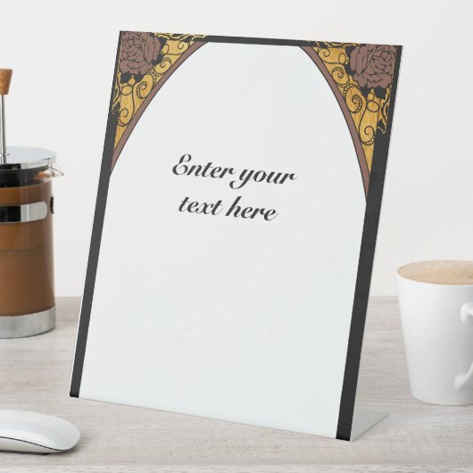 Art Nouveau 台座サイン (インサイチュ)