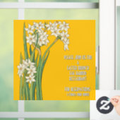 Art Nouveau 水仙の花 - イースター ウィンドウサイン (ホーム)