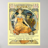 Art Nouveau 1904 World's Fair St. Louis by Mucha ポスター (正面)