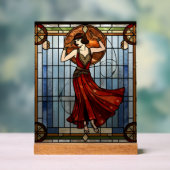 Art Nouveau Acrylic Stained Glass Wall Art  アクリルサイン (ニュートラル)