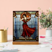 Art Nouveau Acrylic Stained Glass Wall Art  アクリルサイン (ウェディング)