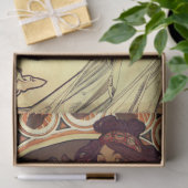 Art nouveau Alphonse Mucha elegant music muse 薄葉紙 (ギフト)
