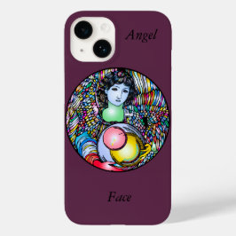 Art Nouveau Angel On Stained Glass Case-Mate iPhone 14ケース