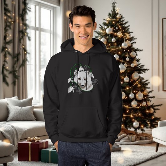 Art Nouveau Arctic White Fox パーカ