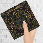 Art Nouveau Berry Botanical Floral Dark Ceramic Ti タイル