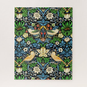 Art Nouveau Bird and Flower Tapestry Pattern ジグソーパズル