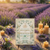 Art Nouveau Bismillah Calligraphy Vintage Garden 招待状