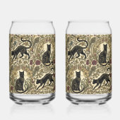 Art Nouveau Black Cats ガラス缶 (右)