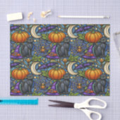 Art Nouveau Blue Halloween 薄葉紙 (クラフト)