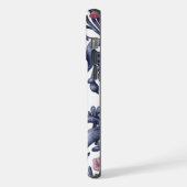 Art Nouveau Blue Pink iPhone 15 Pro Max Case iPhoneケース (左側面)