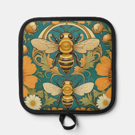 Art Nouveau Bumble Bee Pot Holder 鍋敷き