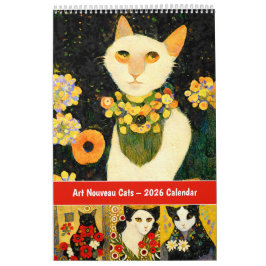 Art Nouveau Cats – 2026 Calendar   カレンダー