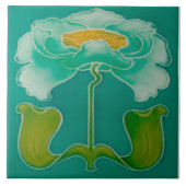 Art Nouveau ceramic firepkace Wall Tile タイル (正面)