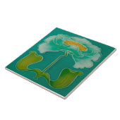 Art Nouveau ceramic firepkace Wall Tile タイル (側面)