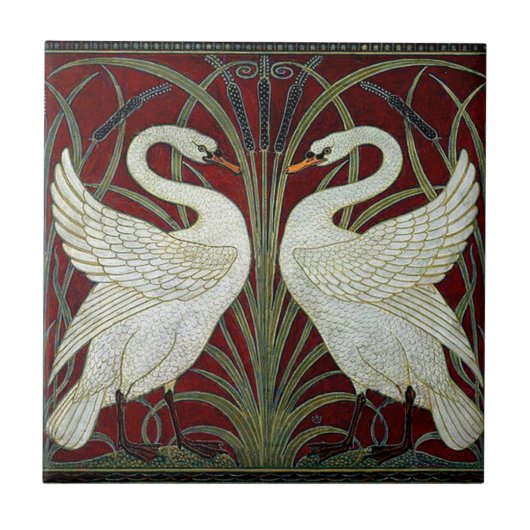 Art nouveau ceramic fireplace wall tile  タイル (正面)