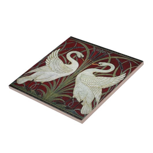 Art nouveau ceramic fireplace wall tile  タイル (側面)